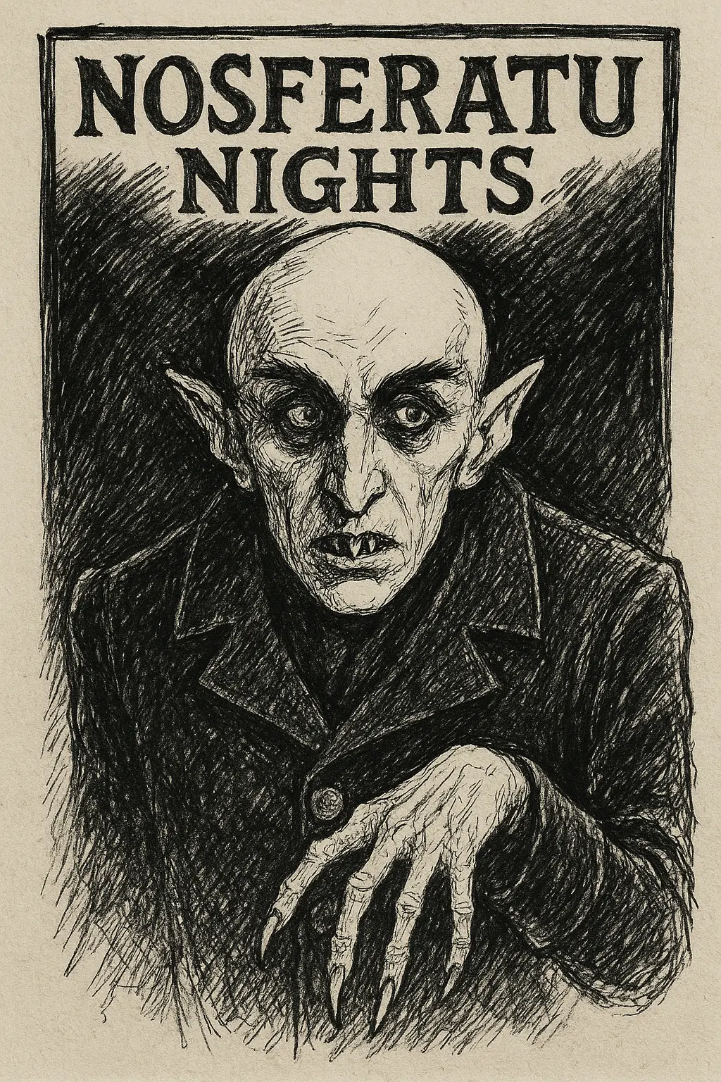 Beispielzeichnung für die Nosferatu Nights.